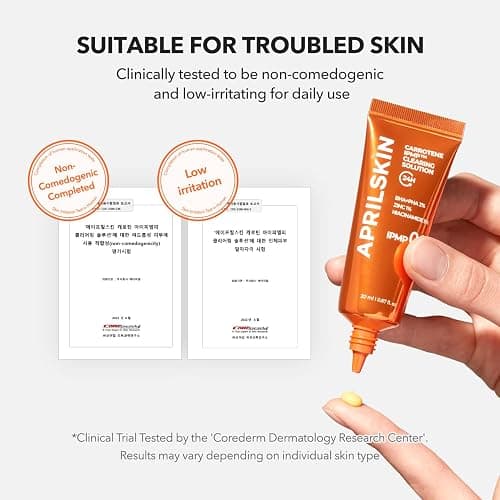 APRILSKIN Carrotene IPMP™ Clearing Solution || Quickly soothes troubled areas and helps clear blemishes | Formulated with BHA, AHA, Niacinamide & Zinc Oxide | Vegan, Cruelty-Free (0.67fl.oz.) thumbnail 9