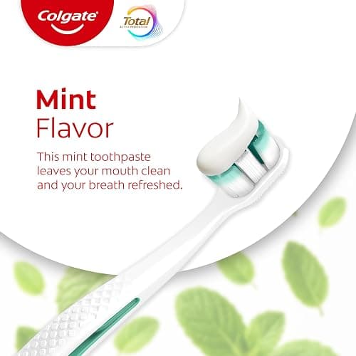 Colgate Total Whitening Toothpaste Paste, 5.1 oz, 4 Pack, Fluoride, Antibacterial, for Plaque, Gingivitis, Sensitivity, Stain Removal, Clinically Proven, Mint, Teeth Whitening, Stannous Fluoride thumbnail 10