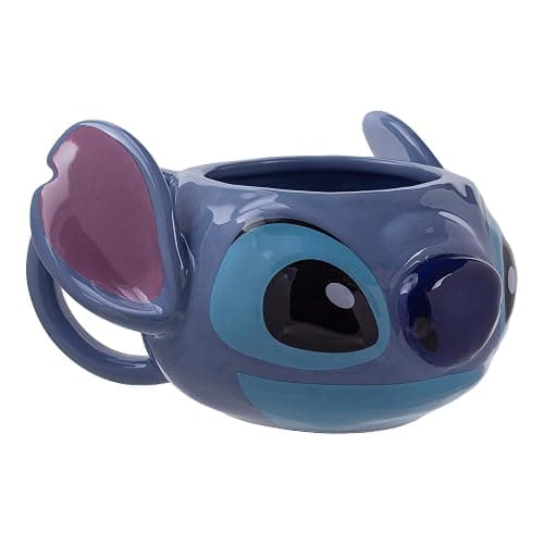 Paladone | Disney's Stitch Shaped Ceramic Coffee Mug | Officially Licensed Disney Lilo & Stitch Merchandise | Collectors Item | Novelty Gifts | Drinkware, Blue - Lilo & Stitch thumbnail 6