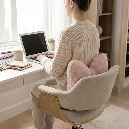 CAYAMBE DECOR Pink Bow Pillow - Aesthetic Coquette Bowknot Decorative Pillow for Bedroom, Cute Velvet Ribbon Knot Cushion for Girls Room Decor, Large 16x13in Soft Plush Throw Pillow for Bed or Sofa thumbnail 5