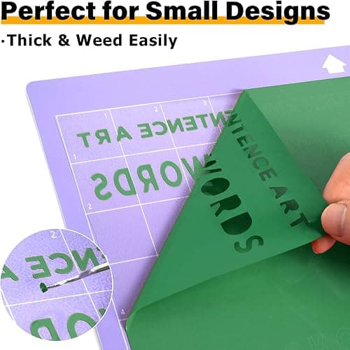 HTVRONT HTV Heat Transfer Vinyl - 12" x 20ft Green HTV Vinyl Rolls for Shirts, Iron on Vinyl for All Cutting Machines - Easy to Cut & Weed for DIY Heat Transfer Design (Green) thumbnail 4