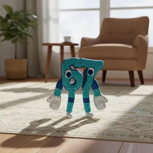 Brainrot 67 Plush, Italian Brainrot Six Seven,10 inch Blue Style thumbnail 4