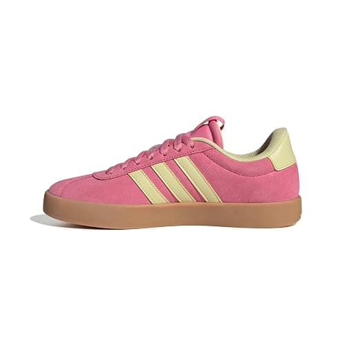 adidas Women's VL Court 3.0 Sneaker - 5 - Pink Fusion/Powder Yellow/Gold Metallic - Image 1