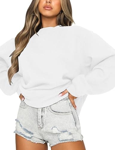 Orchidays Women's Casual Crewneck Sweatshirt Long Sleeve Loose Fitting Pullovers Fall Tops thumbnail 3