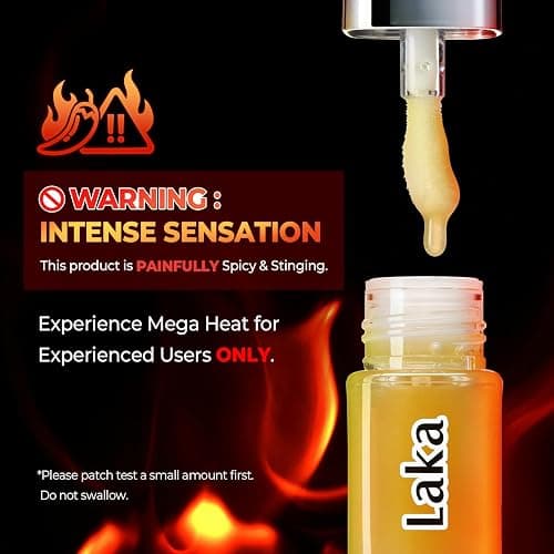 Laka Spicy Lip Plumper - Maximum Strength (#01 Pineapple) 0.14 fl.oz | Intense Plumping & Volumizing for Experienced Users | Fuller-Looking Lips | Clear, Dewy, Non-Sticky | Korean Lip Makeup thumbnail 6