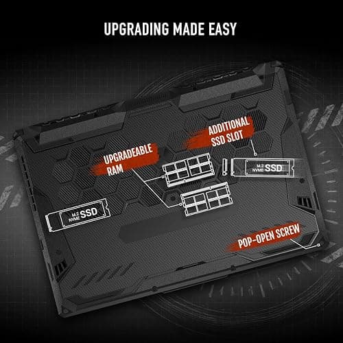 ASUS TUF Gaming A15 Gaming Laptop, 15.6” FHD 144Hz Display, NVIDIA® GeForce RTX™ 3050, AMD Ryzen™ 5 7535HS, 8GB DDR5, 512GB PCIe® Gen4 NVMe™ SSD, Wi-Fi 6, Windows 11, FA506NC-ES51 thumbnail 7