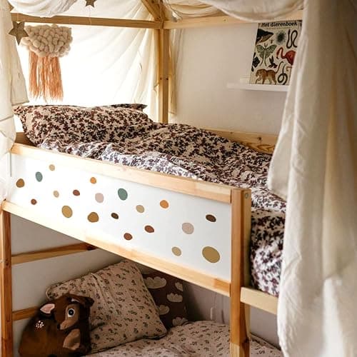 Boho Polka Dot Wall Decals 42 PCS, Boho Wall Decal Wall Sticker for Girls Room Living Room Playroom Nursery, Removable Wall Decals Kids Room Decor Vinyl Murals DIY Cute Decorations (6 Sheets) thumbnail 3