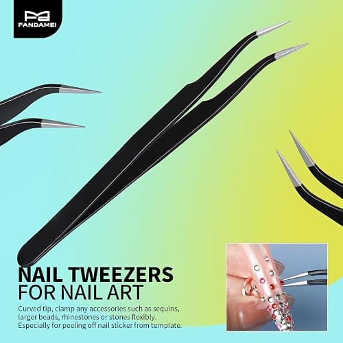 FANDAMEI Nail Art Tools, Nail Stuff, Nail Supplies, Nail Stand, Nail Brush | Nail Art Brushes, Nail Dotting Tool, Nail Stand For Press Ons, Nail Holder For Painting Nails, Nail Tools, Nail Design Tools thumbnail 6