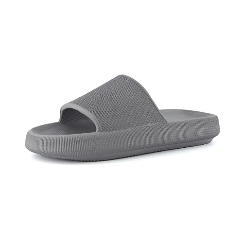 CUSHIONAIRE Feather EVA Mens Sandals – Slip On Recovery Slides, Lightweight Water Shoes for Men thumbnail 9