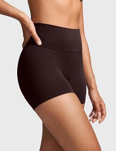 INGIA No Front Seam Biker Shorts 4''/ 6'' | High Waist, Running, Spandex, Yoga, Gym, Workouts Shorts, for Women thumbnail 3