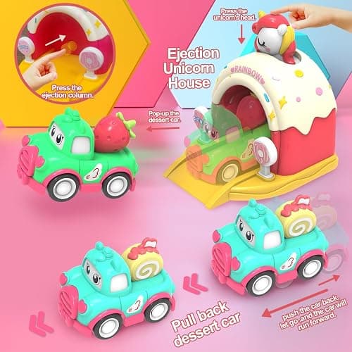 seveclotree Jouet Enfant 1 2 3 Ans Fille,Petite Voiture Jouet Voiture Enfant,Jouet Bebe 1 2 an, Jeux Éducatifs pour 1 2 3 4 5 Ans Enfants Garçons Filles thumbnail 5