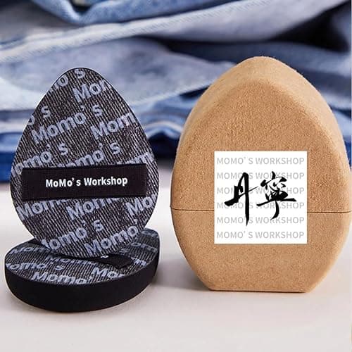 Black Denim Makeup Sponges,Blender Sponges for Foundation & Concealer, Non-Absorbent Rubycell, Large Beauty Sponge,Makeup on Details Targeted, Travel Friendly & Reusable,2pcs thumbnail 9