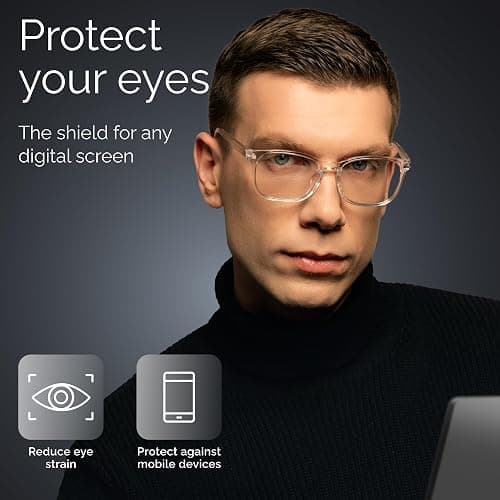 livho High Tech Blue Light Glasses - Advanced Blue Light Blocking Computer Glasses - Screen Fatigue & UV Protection thumbnail 2