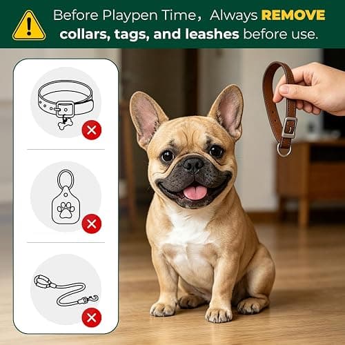 FXW Rollick Dog Playpen, Indoor, Yard & RV Camping, 24" H, 6 Panels | Easy setup, Heavy-duty, DIY layouts, Walk-through gate, for Puppies & Small Dogs, Patented thumbnail 7