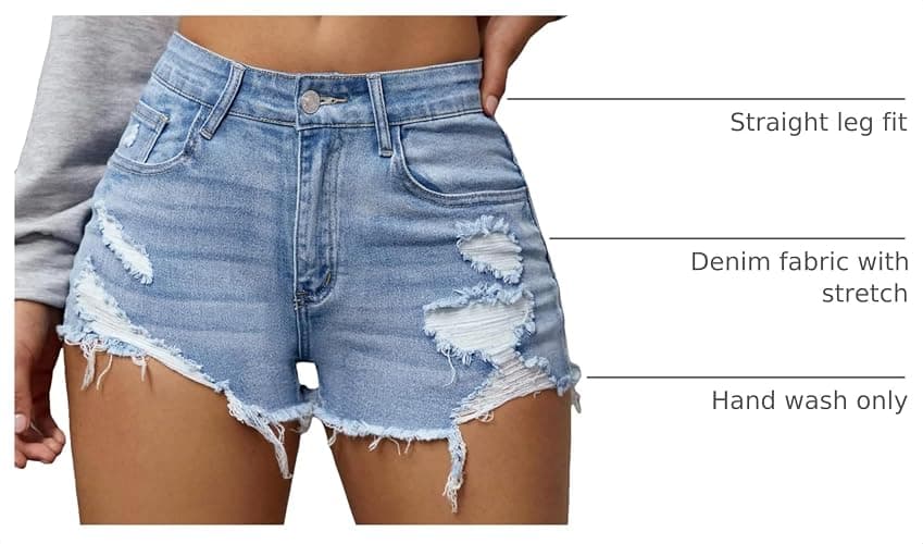 Verdusa Women's Y2K Low Rise Ripped Distressed Skinny Jean Shorts thumbnail 4