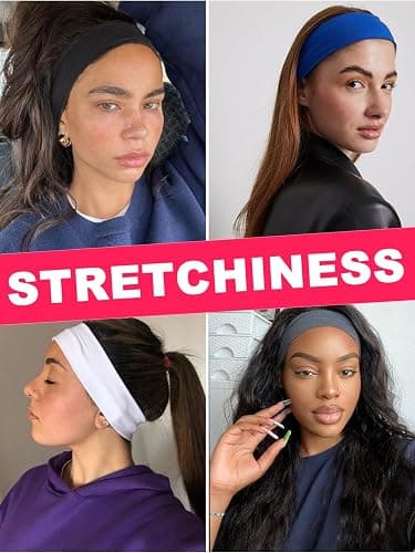 AQOKKA Sports Headbands for Women Non Slip Elastic Fashion Hair Bands for Women's Hair thumbnail 8