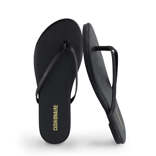 CUSHIONAIRE Cruise Lightweight Womens Flip Flops, Comfortable Beach Sandals for Women with Cushioned Footbed & Flexible Slip On Design - Image 1