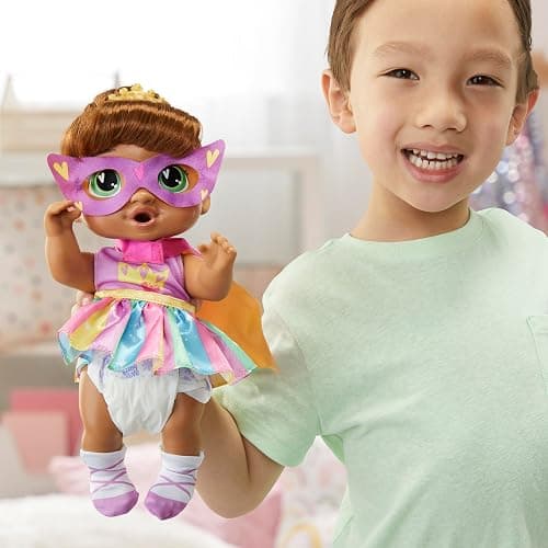 Baby Alive Super BFF Sophia Sparkle Brown Hair Dress Up Baby Doll Playset, 11 Inches, Toys for 3 Year Old Girls & Boys & Up (Amazon Exclusive) thumbnail 9