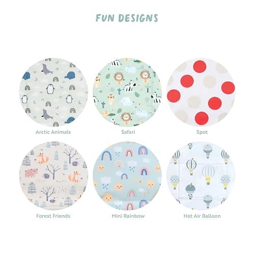 Polar Gear Baby Changing Mat – Wipe-Clean Changing Mat for Newborns – Travel Changing Mat with Pocket – Padded, Foldable Changing Matt Baby – Safari thumbnail 9