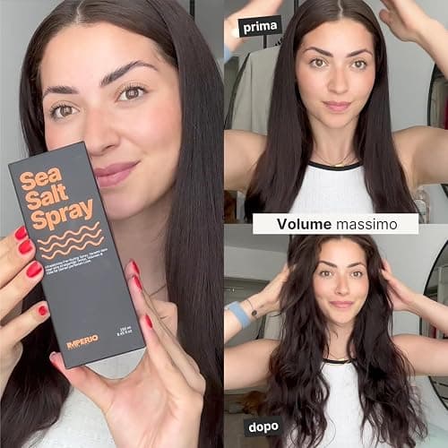 IMPERIO Sea Salt Spray - 250ml Premium Sale Marino per Capelli Più Folti e Texture Stabile - Perfette Beach Waves, Più Volume e Presa Grazie alla Potenza del Mare - Unisex Profumo thumbnail 11