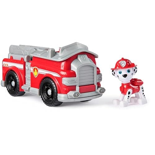Paw Patrol, Marshall’s Fire Engine, Toy Vehicle with Collectible Action Figure, Sustainably Minded Kids’ Toys for Boys & Girls Aged 3 and Up - Image 1