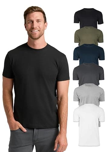 True Classic Mens T-Shirts – Short Sleeve Crew Neck T Shirts for Man, Cotton Blend Plain Novelty Men's T-Shirts - Image 1