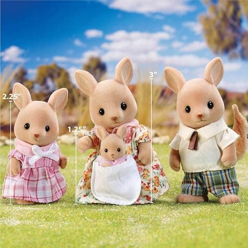 Calico Critters, Hopper Kangaroo Family, Dolls, Dollhouse Figures, Collectible Toys thumbnail 2