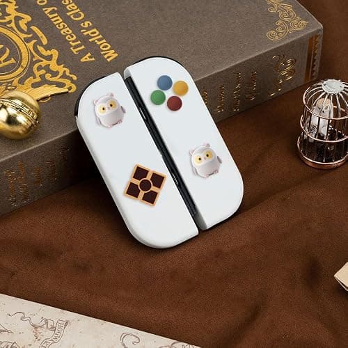 PERFECTSIGHT Switch Silicone Joy Con Thumb Grip Button Caps, Joystick Cover Compatible with Nintendo Switch/OLED/Switch Lite,4PCS (Owl) thumbnail 2