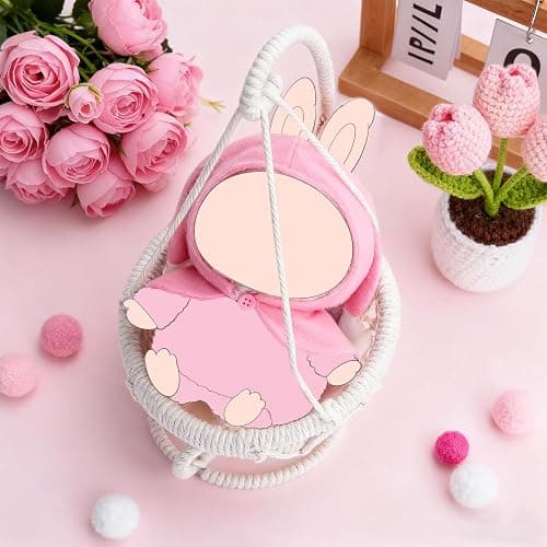 17Cm Doll Chair seat - Compatible with Labubu Doll Handmade Doll Furniture Accessories Chairs thumbnail 5