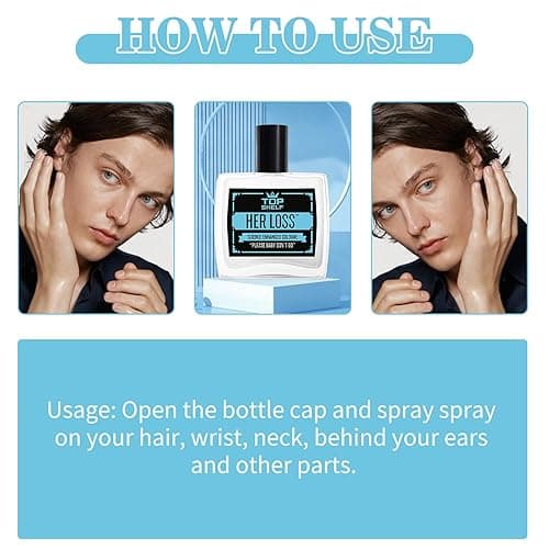 DICTAMNI Her Loss Cologne for Men, 3.3OZ Herloss Perfume Para Hombre, Her Loss Hypnosis 2.0 Pheromone Cologne for Men, Top Shelf Pheromone Perfume, Science enhanced the raw appeal and confidence thumbnail 8