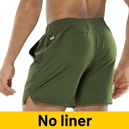 MIER Men's Workout Running Shorts Quick Dry Active 5 Inches Shorts with Pockets, Lightweight, Breathable thumbnail 2
