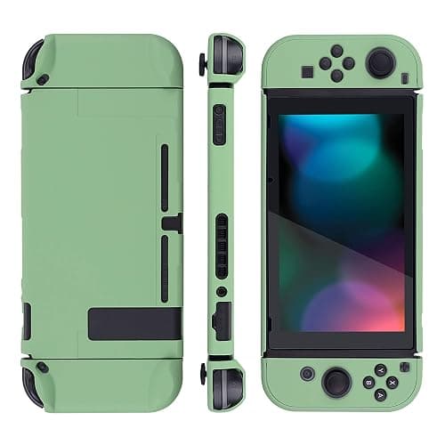 eXtremeRate PlayVital Back Cover for Nintendo Switch Console,Joycon Handheld Controller Separable Protector Hard Shell,Dockable Protective Case for Nintendo Switch - Matcha Green (NOT for Switch 2) thumbnail 6