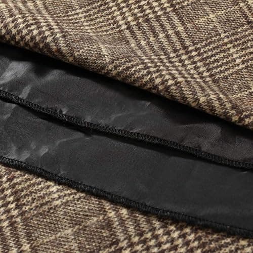 Plaid Wool Skirts A-Line Pleated thumbnail 6