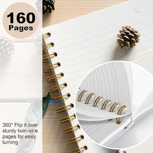 Shescrzionu Cute Pig notebook for women, Funny Kawaii spiral journal for Teen Girls,Aesthetic Farm Animal Writing journal Pretty Diary for School and Office, Daily Notes pig gifts for women-B03 thumbnail 5