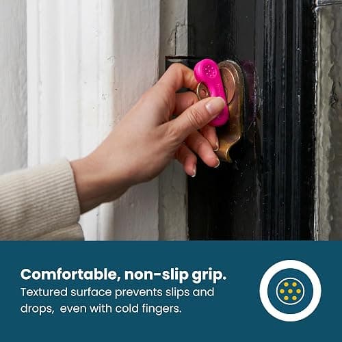 Dext - Keywing Key Turner Aid for People with Arthritis, Parkinson’s, and More, Comfortable and Secure Grip for Weak Hands, Lightweight, Durable, Click-On Design, Suitable for Flat Keys (Multipack, 3) thumbnail 8