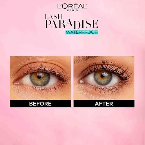 L'Oreal Paris Voluminous Lash Paradise Mascara, Lengthening & Volumizing, Waterproof Mascara Up to 24 Hours, Flower Oil Infused, Blackest Black, 0.28 fl. oz thumbnail 3