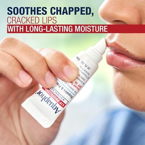 Aquaphor Lip Protectant and Sunscreen Ointment - Broad Spectrum SPF 30 - Relieves Chapped Lips - .35 fl. Oz. Tube thumbnail 8