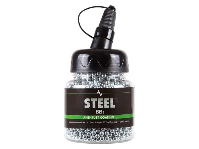 Air Venturi Steel BBS, 177 Cal, 5.1 Grains, Zinc-Plated, 2,500ct,Chrome - Image 1