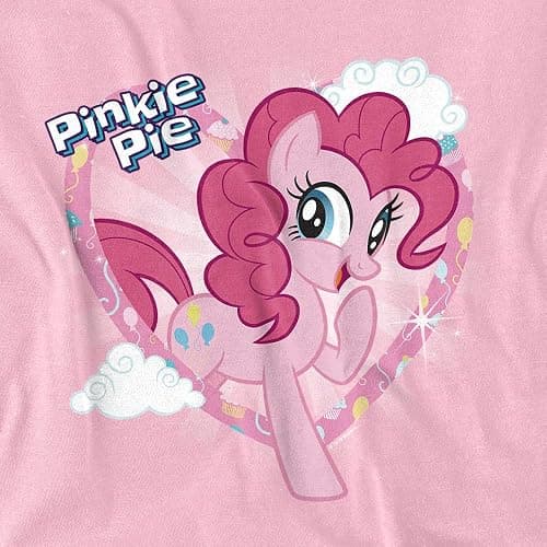 My Little Pony TV Pinkie Pie Unisex Adult T Shirt, Pink, XL thumbnail 2