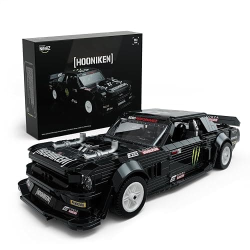 Nifeliz Mini HOONIKEN Muscle Car Building Set, Colletible Model Toy for Adults and Car Lovers, Ideal Holiday or Birthday Gift for Home or Office Décor (1,605PCS, NF10272A) - Image 1