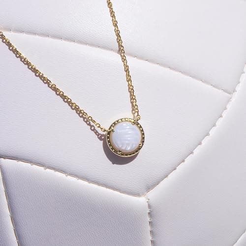 Volleyball Pendant Necklace for Women, Round White Enamel Charm with Adjustable Chain, Sports-Inspired Jewelry Gift - Athletic Charm for Players, Coaches, Moms, Teams thumbnail 2