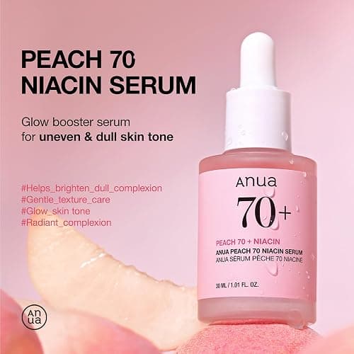 Anua 10% Niacinamide + 4% Tranexamic Acid Serum & Peach 70 Niacinamide Serum for Dull Skin, Skin Barrier, Fragrance-Free, Korean Skincare thumbnail 5