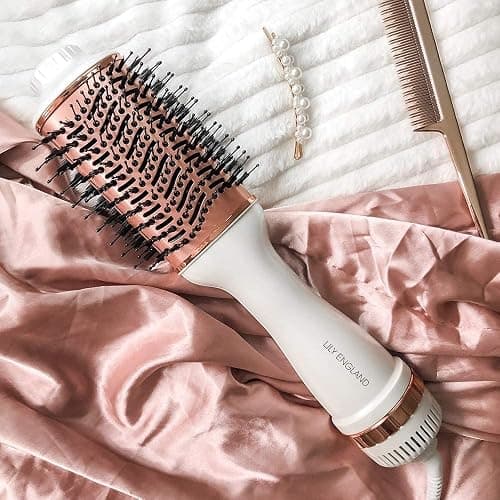Hair Dryer/Hot Air Brush with Adjustable Temperature - for Styling Short, Medium & Long Hair - Women Hair Volumizer & Styler - Lily England Heated Hair Dryer thumbnail 7