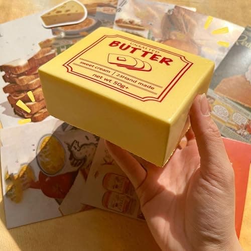 Slow Rising Butter Squishy Toy, Super Soft Butter Stick Slow Rise Squishy, Sticky Butter-Shaped Stress Toys, Realistic Food Squeeze Fidget Toys for Relief Anxiet-y , Squeeze Fidget Toy for Kids thumbnail 3