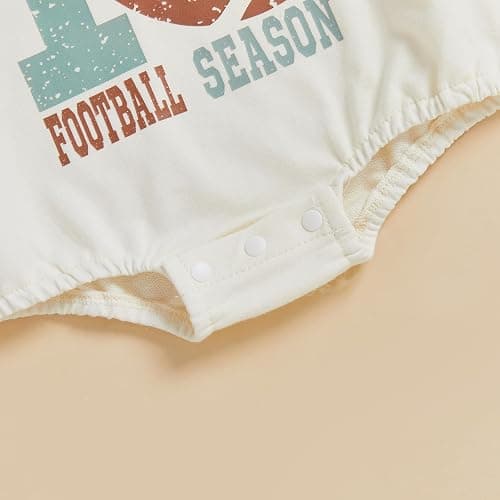 xkwyshop Newborn Infant Baby Boy Girl Football Outfit 1st Football Season Long Sleeve Sweatshirt Bubble Romper Clothes Fall thumbnail 6