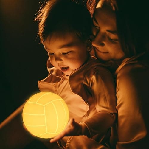 Olee Odee Volleyball Night Light, Volleyball Lamp Light for Kids Room with Remote Control 16 Colors Changing Sport Fan Room Decoration Gifts for Boys,Girls,Volleyball Lover (5.9 inches) | Remote Control, 16 Colors Changing, Kids Room Decoration, Sport Fan Gift Christmas Stocking Stuffer thumbnail 5