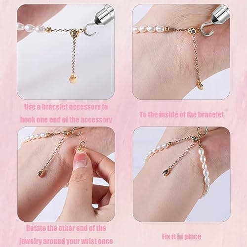 Gorofit Auxiliary Tools of Stainless Steel Self-service Jewelry | Aviation Grade Stainless Steel, 197 mm Extended Design, Ergonomic Easy to Operate, Quick Wearing & Dismantling, Portable thumbnail 6