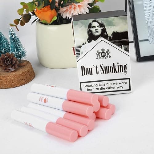 ROTORS 10 Colors Matte Lipstick Cigarettes Set,Red Matte Lipstick Lip Tint Stain Set,Waterproof Long Lasting Lipsticks 24 hours,Gifts for Girl Women Birthday Party(D-10pc) thumbnail 3