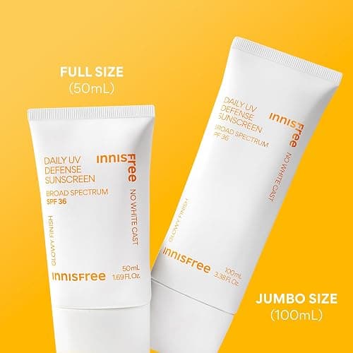 innisfree Daily UV Defense SPF 50+ PA++++ Korean Face & Body Sunscreen, Broad Spectrum, Invisible Finish, No White Cast, Lightweight, Hydrating thumbnail 10