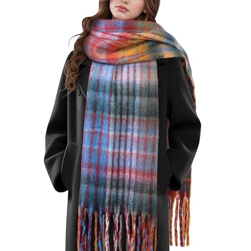 Clothirily Winter Scarf for Women Warm Womens Scarf Soft Chunky Scarfs for Cold Weather Long Shawl Large Scarves - Image 1